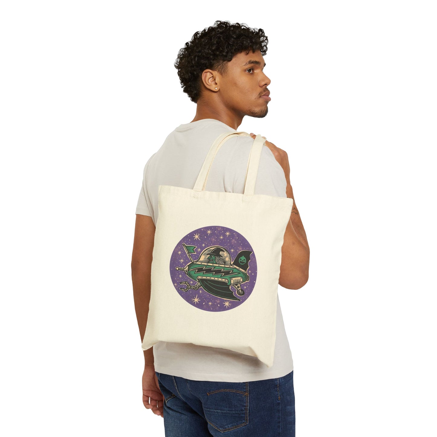 Space Witch Canvas Tote Bag