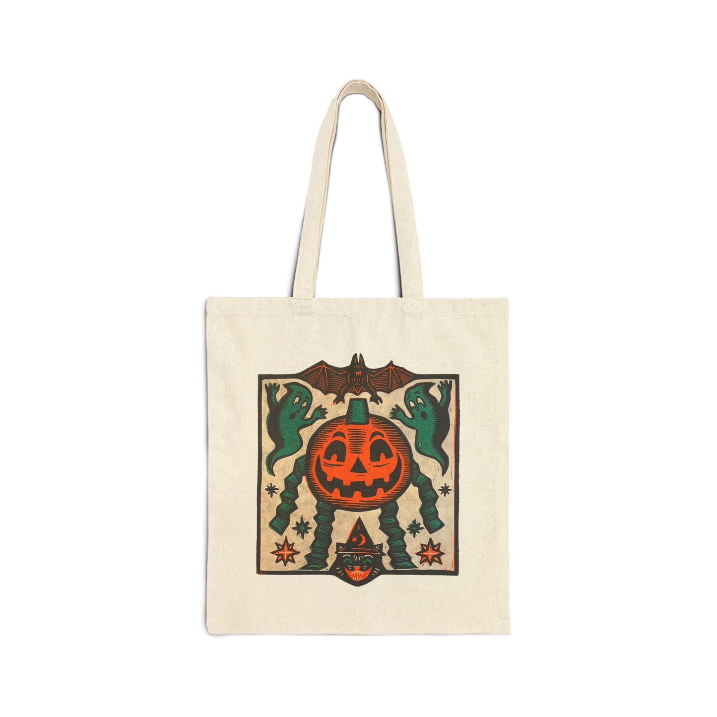 Pumpkin Man Canvas Tote Bag