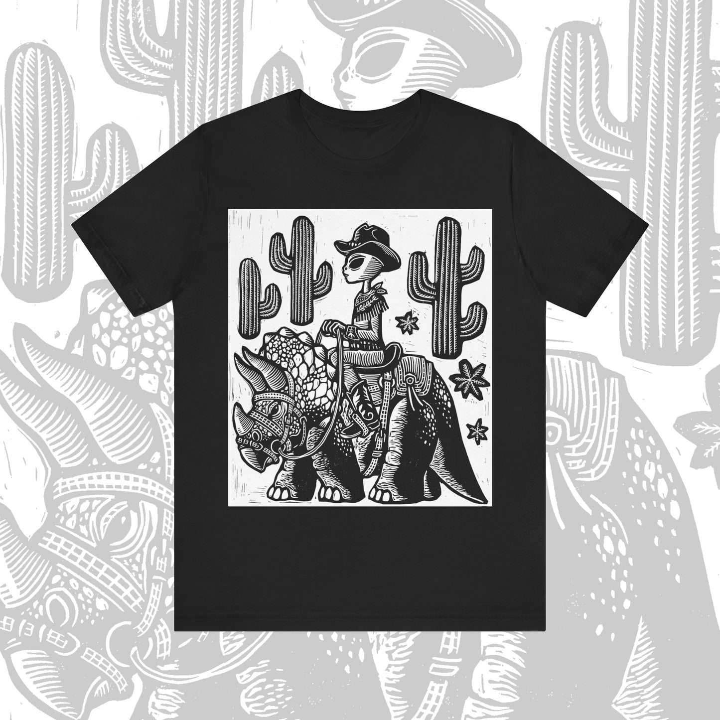 Alien Cowboy Unisex Jersey Short Sleeve Tee