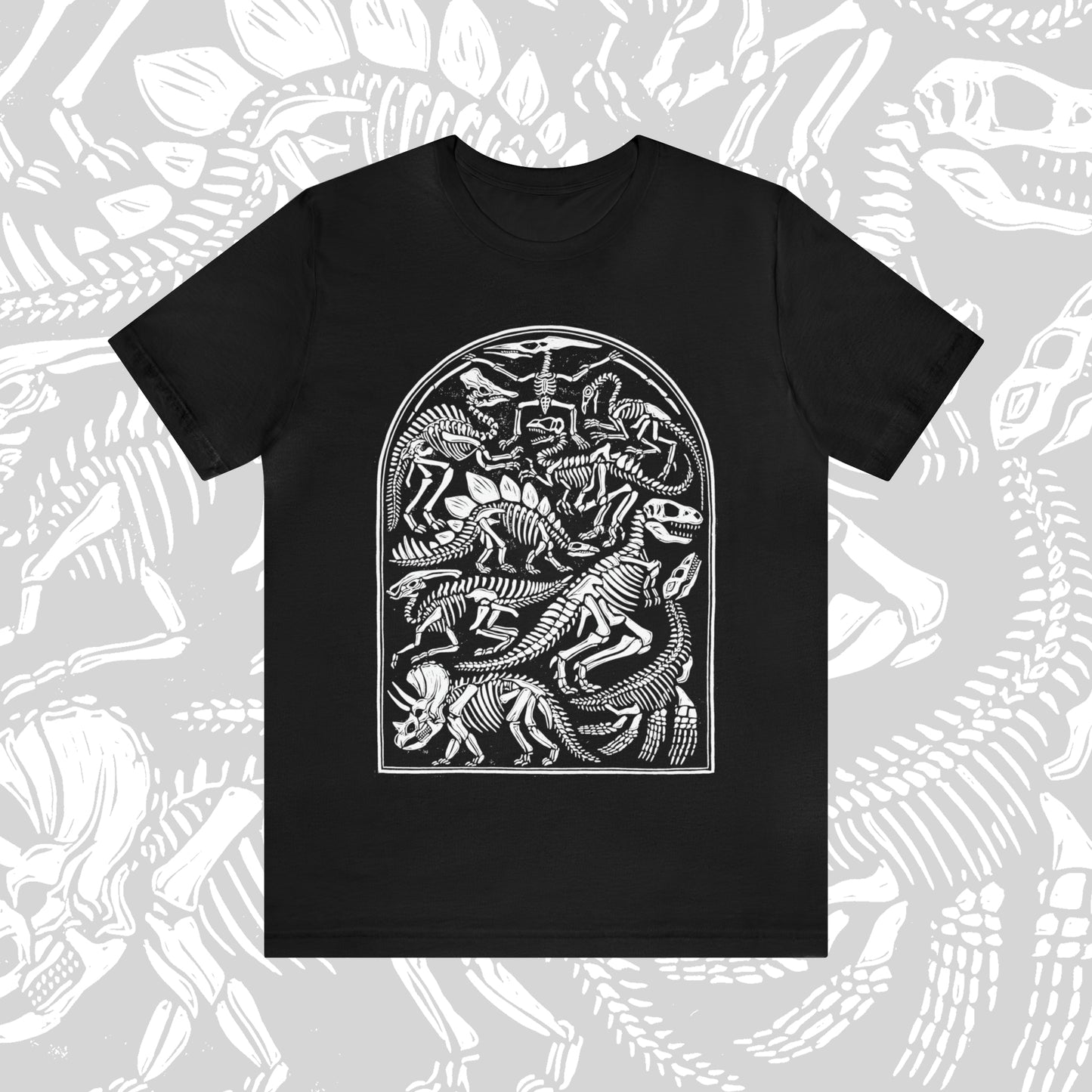 Dinosaur Skeletons Unisex Jersey Short Sleeve Tee