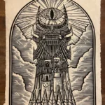 Barad-Dur Block Print