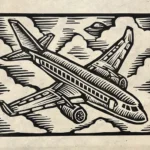 Behind A Cloud Block Print