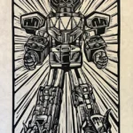 Megazord Block Print