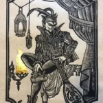 Mephistopheles Block Print