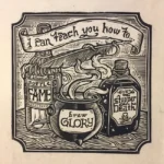 Severus Snape Still Life Block Print