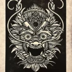 Year Of The Dragon Block Print